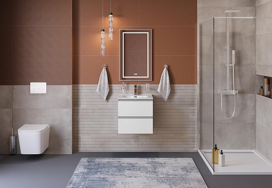 BelBagno Тумба с раковиной Kraft 39-60 подвесная Bianco Opaco с раковиной BB600/390ETL – картинка-9